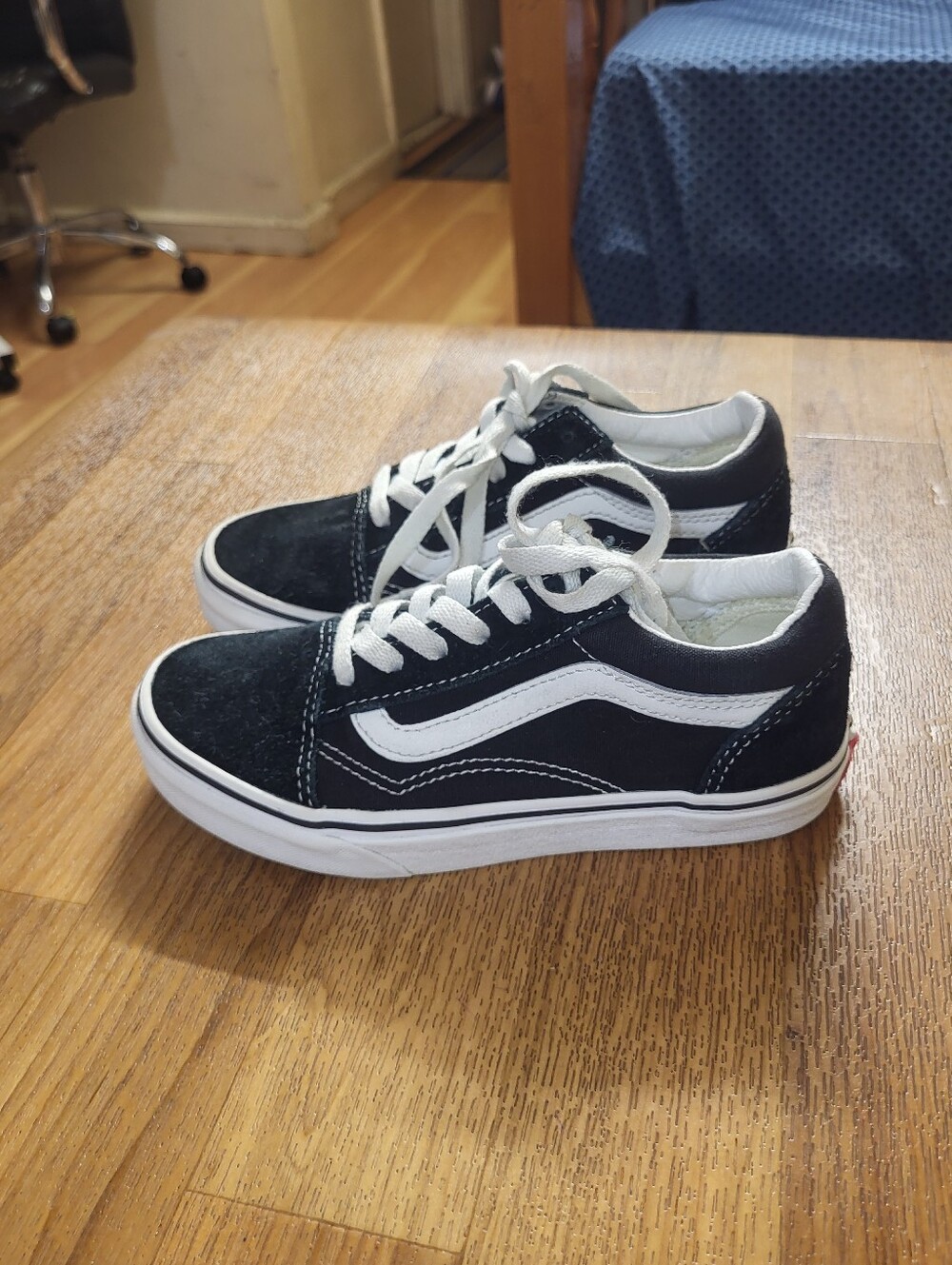 Vans Old School Black-Sneakers Schoes Preschool Kids Size 2